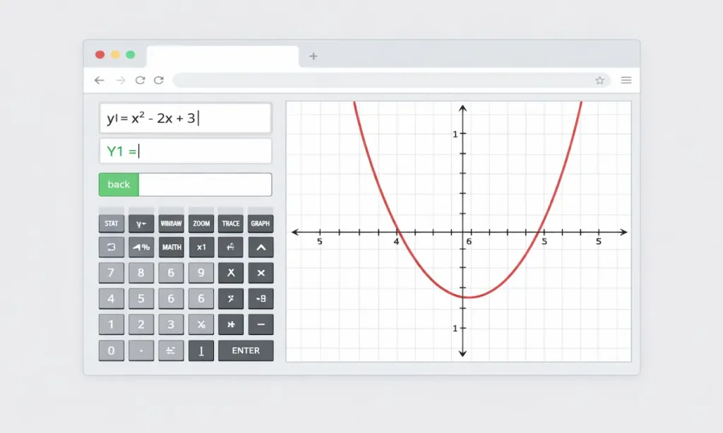 How the TI-84 Online Calculator Looks