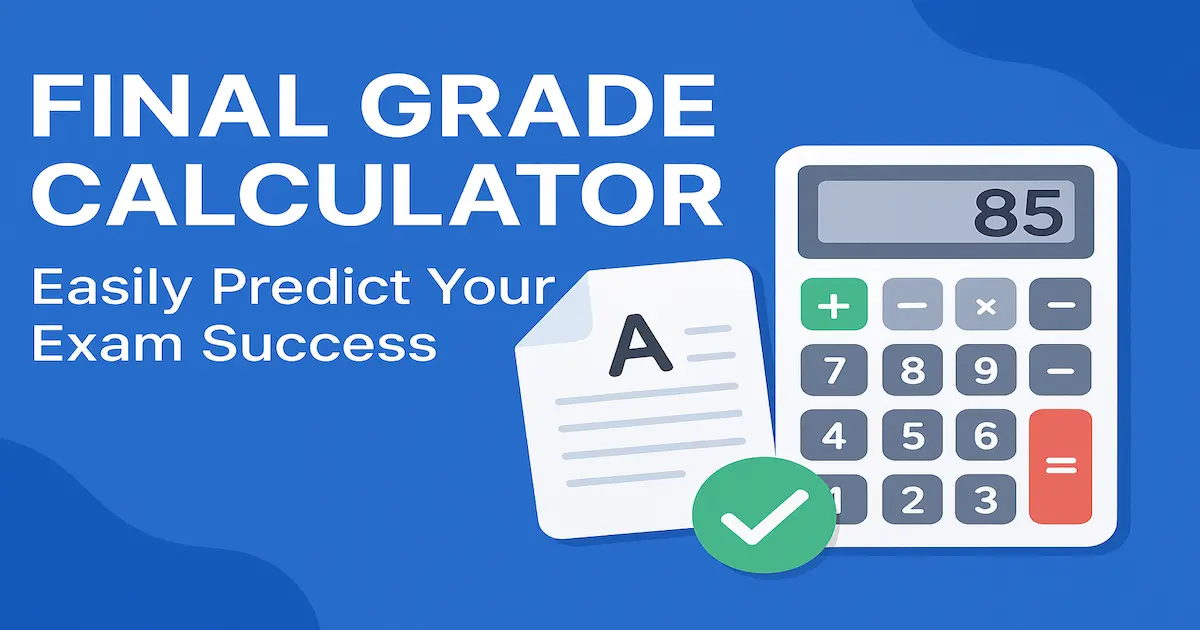 Final Grade Calculator: Easily Predict Your Academic Success