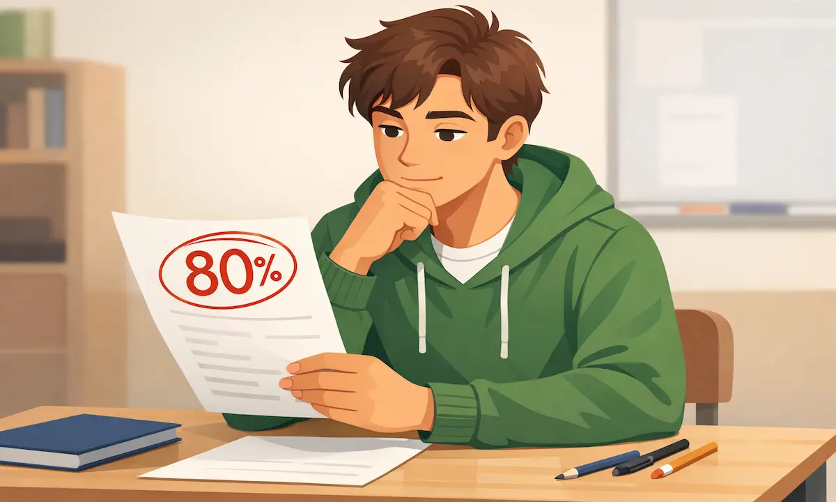 What Grade Is 80 Percent in School and College?