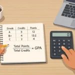 How to calculate GPA using grades and credit hours