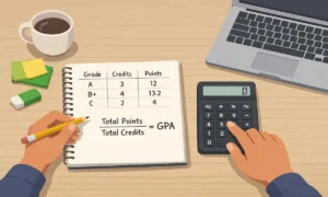 How to calculate GPA using grades and credit hours